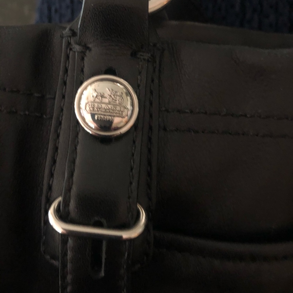 Coach black butter leather handbag- like new! - Picture 3 of 3